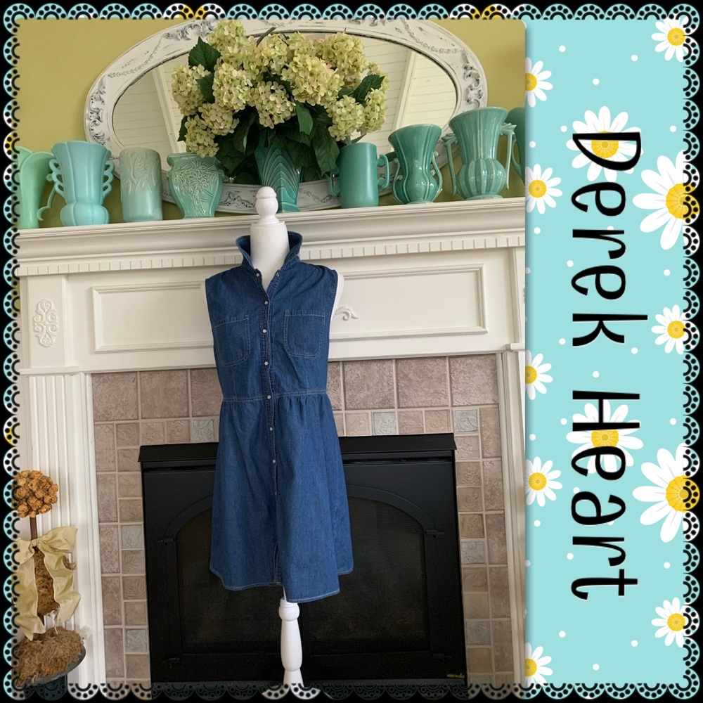 Vintage Derek Heart Jean dress, size L